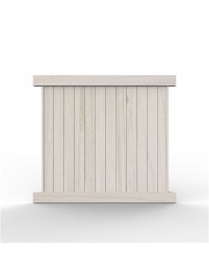 6' Tall Driftwood Smooth Vinyl Privacy Fence