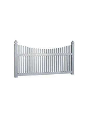 5' Tall Scalloped Picket Fence