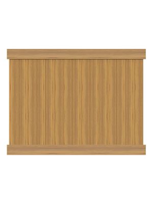 6' Tall Classic Privacy Wood Grain Natural Wood