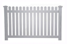Vinyl Straight Picket Fence